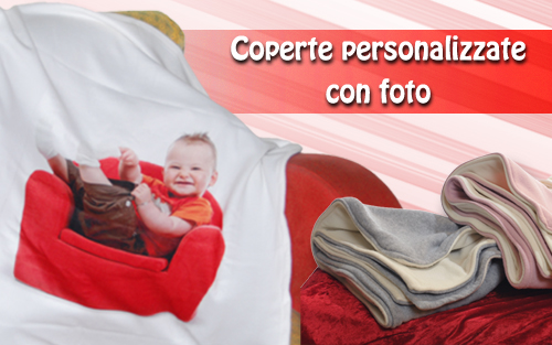 Coperta in pile personalizzata fronte retro con immagini. Idea grandiosa anche come scaldotto per il divano